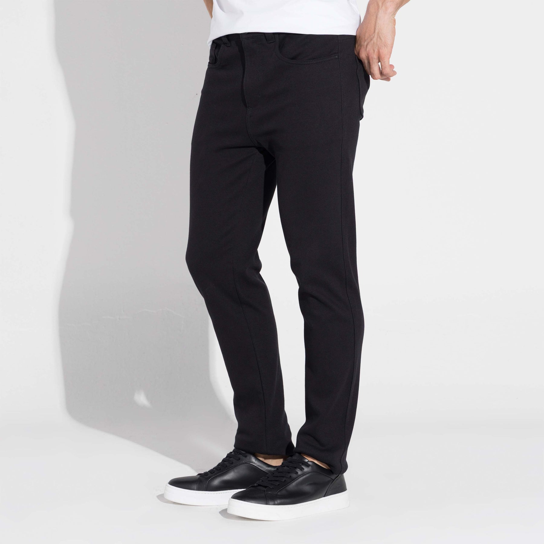 Calça Sarja Moletom Masculina | Travel Collection - Preto