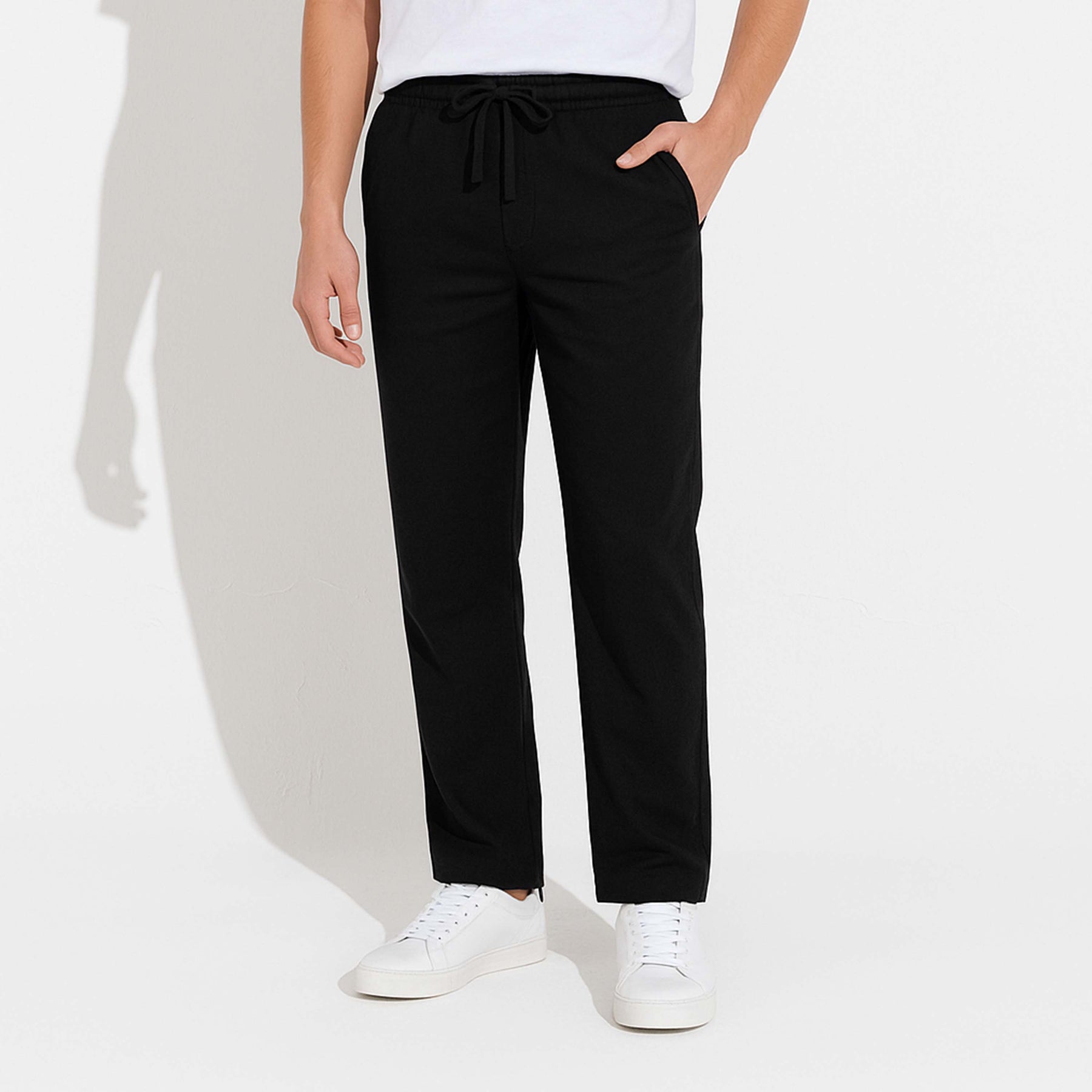 Calça Reta Linho - Preto