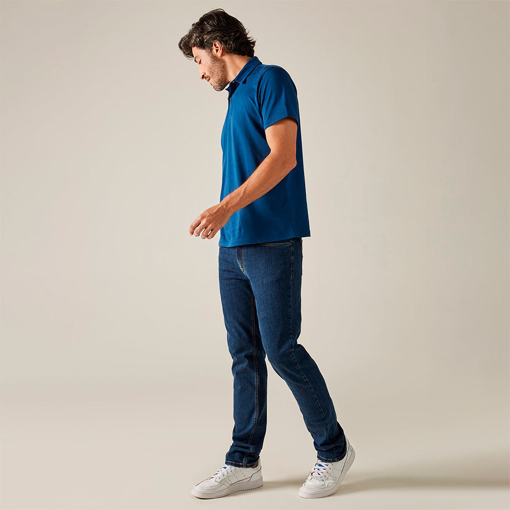 Calça Clássica Jeans Masculina - Índigo Médio