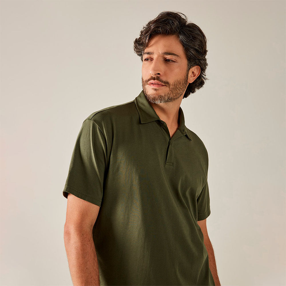 Polo Perfeita Pima - Militar