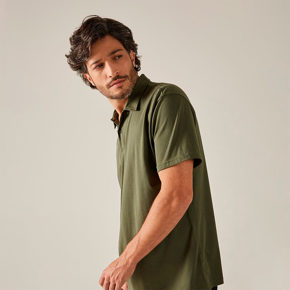 Polo Perfeita Pima - Militar