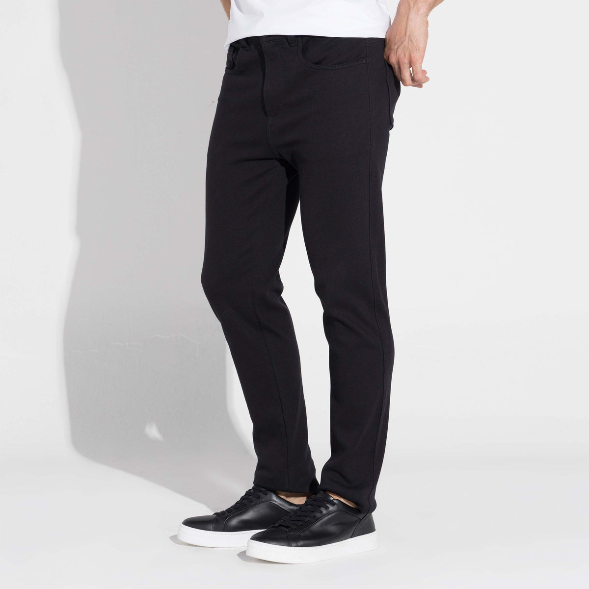 Calça Sarja Moletom Masculina | Travel Collection - Preto