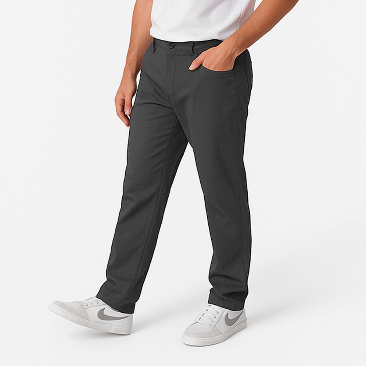 Calça Sarja Moletom Masculina | Travel Collection - Cinza Carvão
